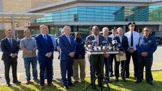 NY police officer shot while chasing suspected Bloods gang member