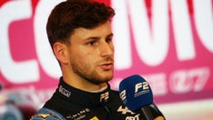 F2 star Victor Martins narrowly avoids hitting fire marshal on track