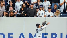 Yankees fans go nuts as squirrel scurries along fence