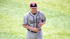College baseball coach cuts in-game interview short after outfielder misses fly ball