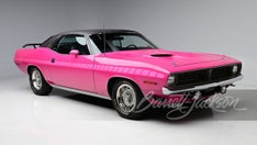 Rare 'Moulin Rouge' pink Plymouth 'Cuda muscle car heading to auction