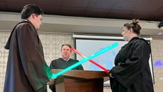 May the Fourth be 'I do': Ohio couple celebrates May 4 with ‘Star Wars’ wedding