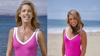 Denise Austin, 66, stuns in hot pink swimsuit from 30 years ago