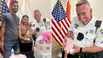 Florida deputy reunites with family after helping deliver their healthy baby girl on side of highway