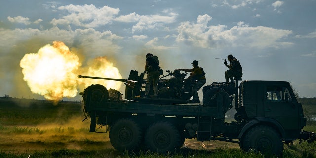 Cannon in Bakhmut, Ukraine