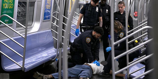 Officers performing CPR