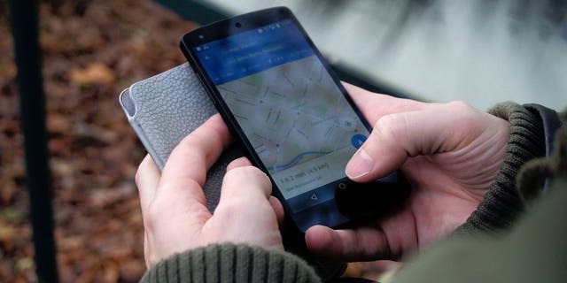 Google'da haritalara bakan kişi