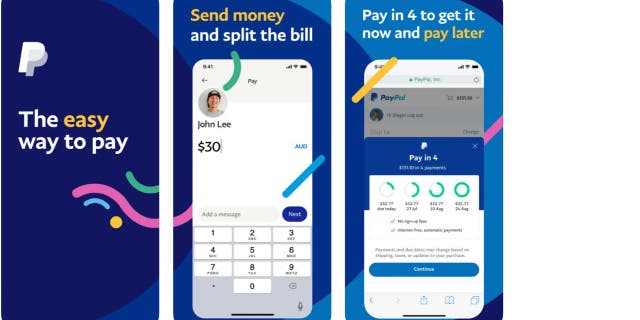 Advertisement for the PayPal app.