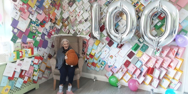 Elderly woman birthday