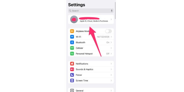 iphone settings name