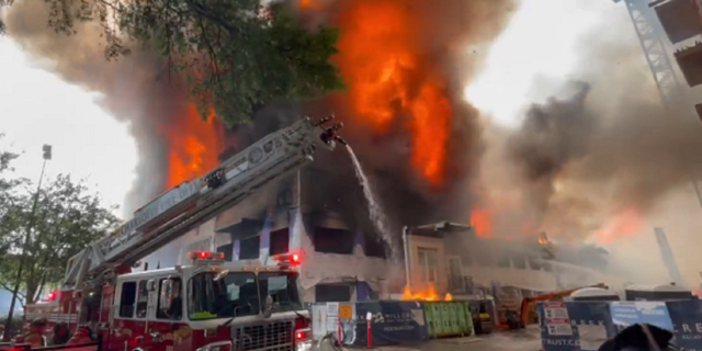 Fire in SouthPark area of Charlotte, North Carolina