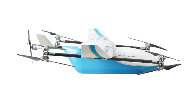 Side-view of a drone.