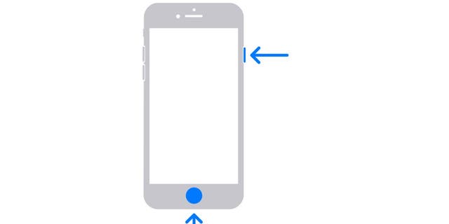 White-blank iPhone