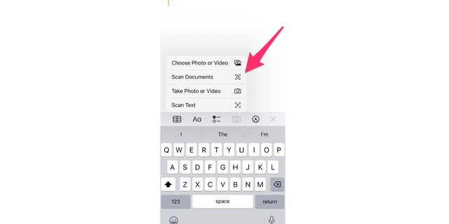 tangkapan layar dokumen pemindaian iphone