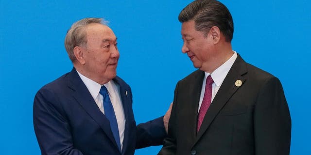 Xi with the president of Kazakhstan