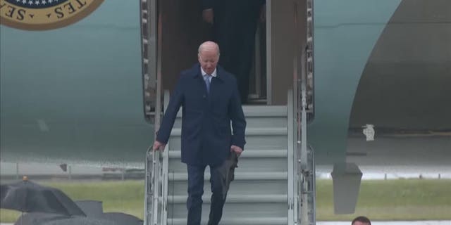 Arrival of Biden in Japan