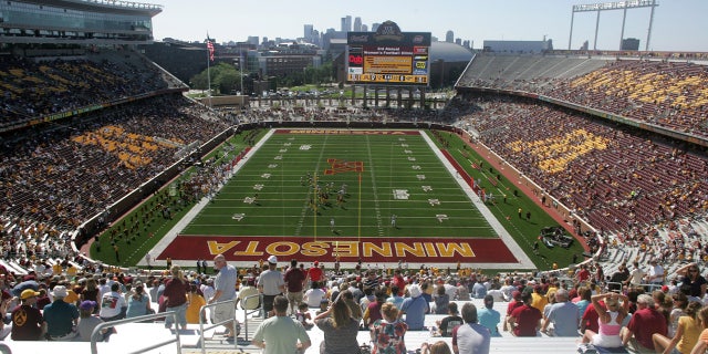 Bank Stadium on the campus of University of Minnesota