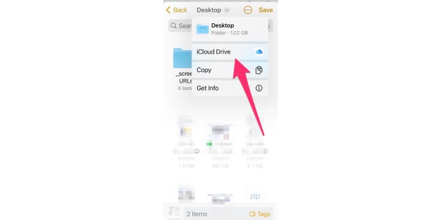 iCloud Drive iphone