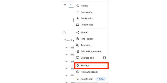 Google Chrome Settings