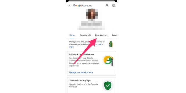 Google privacy settings