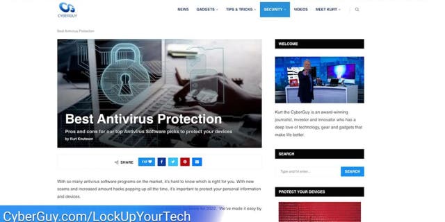 CyberGuy.com best antivirus protection page