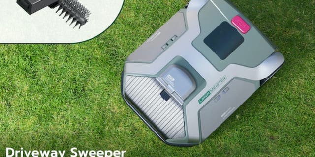 Another view of the LawnMeister robot 