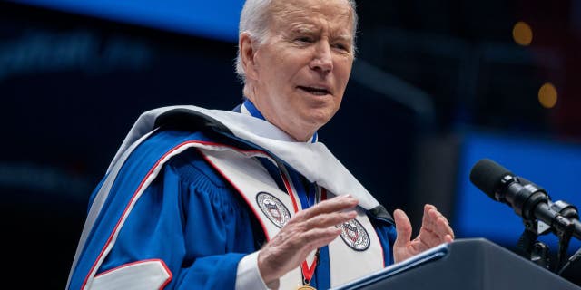 Joe Biden speaking at Howard commencement