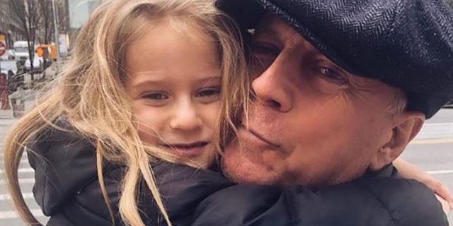 Bruce Willis with daughter Evelyn
