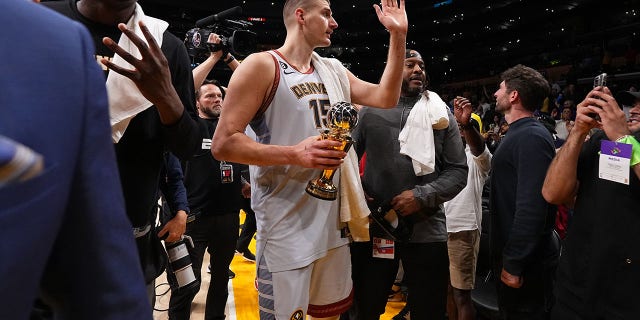 Nikola Jokic after game