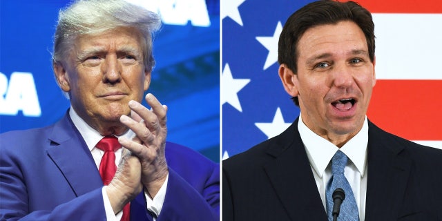 Donald Trump, Ron DeSantis split