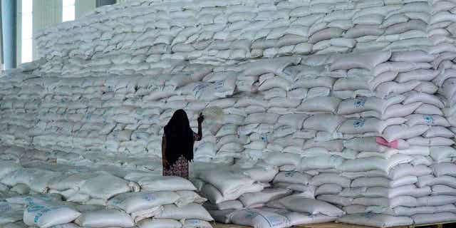 Piles of food in Tigray