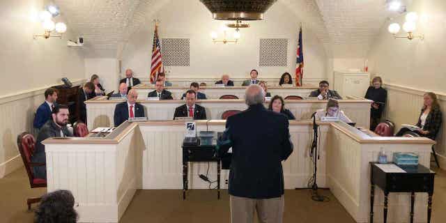 Members of the Ohio House Constitutional Resolutions Committee