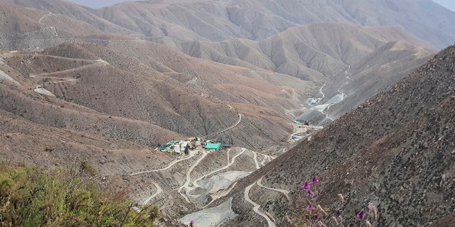 A photo of the Peruvian gold mine