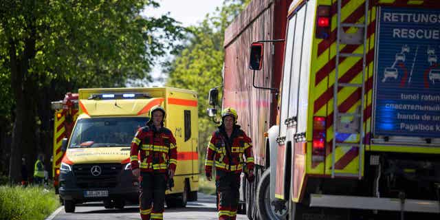 Accident scene in Germany