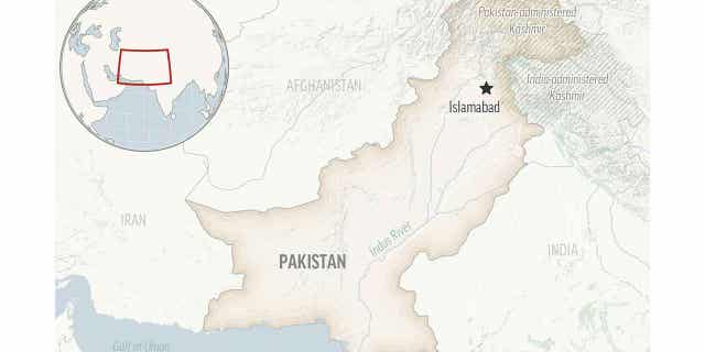 Pakistan location map