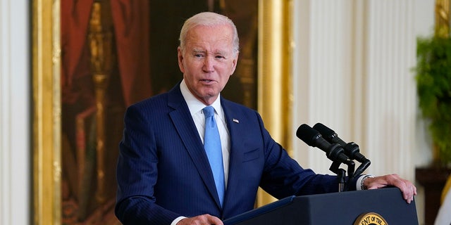 Biden at podium
