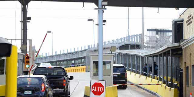 Motorists pay toll at Gateway International Bridge