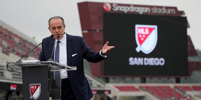 Mohamed Mansour is introduced as MLS owner