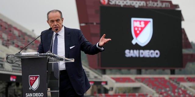 Mohamed Mansour is introduced as an MLS owner