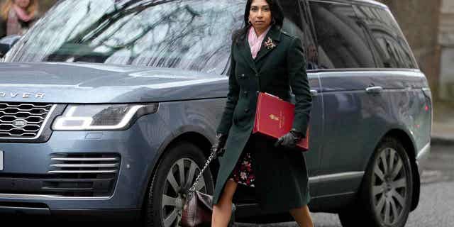 Britains Home Secretary Suella Braverman