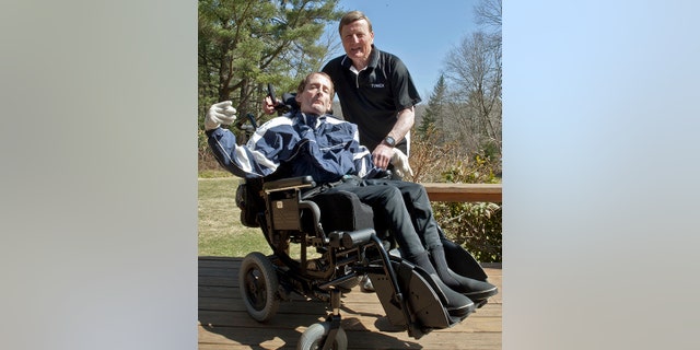 Dick Hoyt and his son