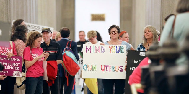 Pro-abortion protester