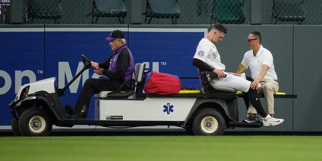 Brenton Doyle was carted off the field