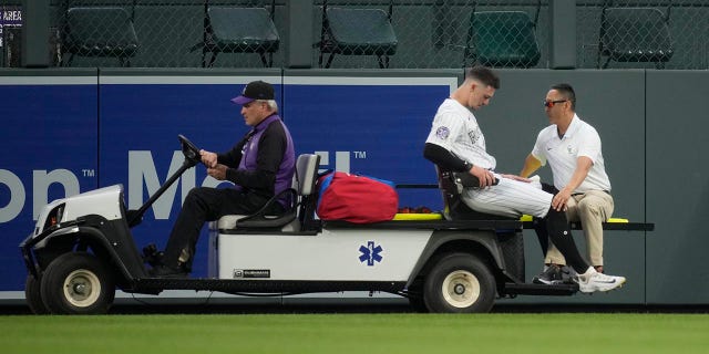 Brenton Doyle was carted off the field