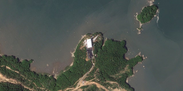 Satellite imagery of the launch site