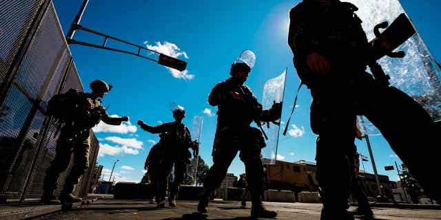 Wisconsin National Guard troops
