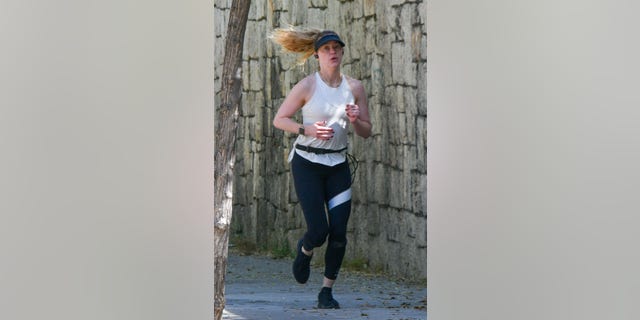 Amber Heard jogging in Spain