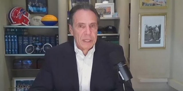 Andrew Cuomo in room podcast