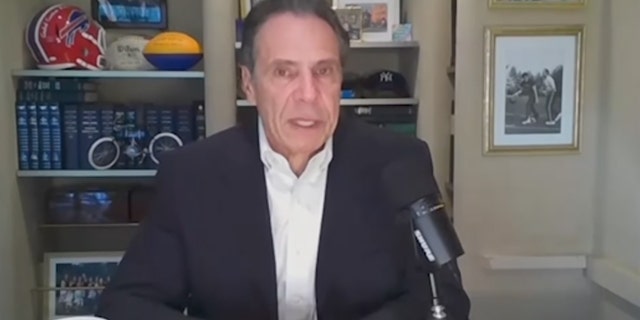 Andrew Cuomo in room podcast