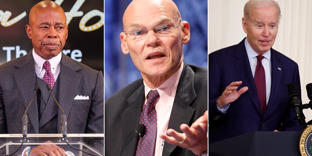 Eric Adams, James Carville and Joe Biden